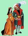 1480г. Мужчина и женщина из Франции или Фландрии
